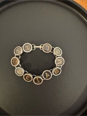 Unique Bracelet Made From Vintage Typewriter Keys